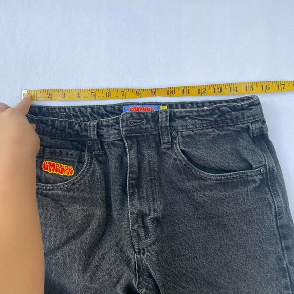 Vintage FLAWED Empyre Black Baggy Oversized Skater Jeans Size 30 y2k 90s - Picture 6 of 8